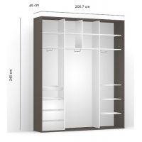 DRESSING LEX 201-240-45 D GRI/DWO